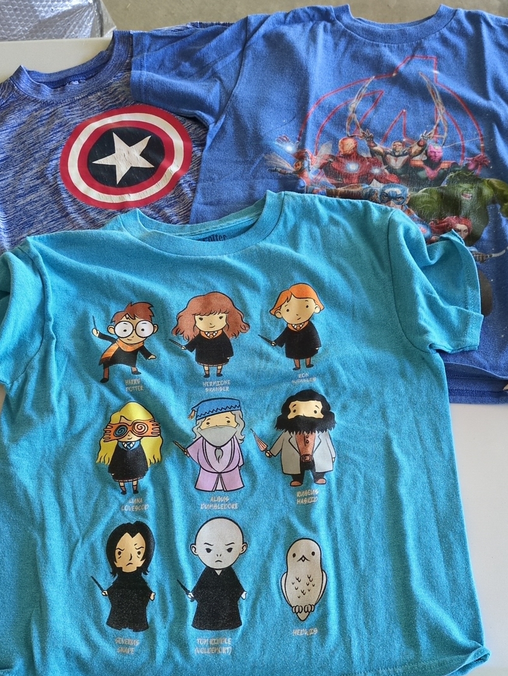 Lot Of 4 Character Themed T-shirts